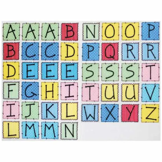 BaZooples Iron-on Patch Applique/Patch Alphabet Page {1}