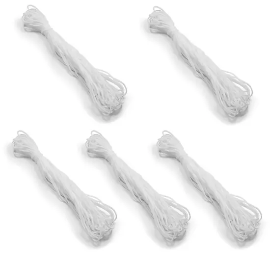 50 Yards of 1/8" Soft Knit Elastic Cord White {1}