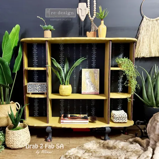 Decor Stamp-Elemental Borders 12"x12" sheet size, total 5 pcs {5}