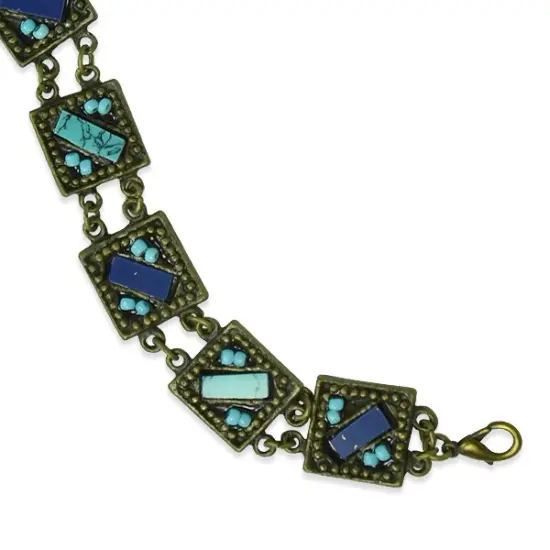 Antique Inspired Turquoise Bracelet {2}