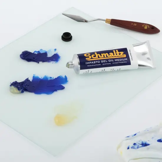 Schmaltz Artist Oil Impasto Gel Medium 150mL Tube - Quick Drying Impasto Gel to Increase Shine & Volume and Improve Transparency & Gloss {4}