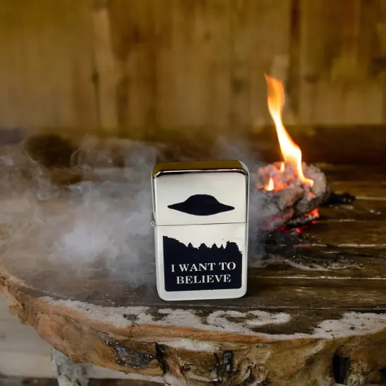 Lighter - I Want to Believe High Polish Chrome {5}