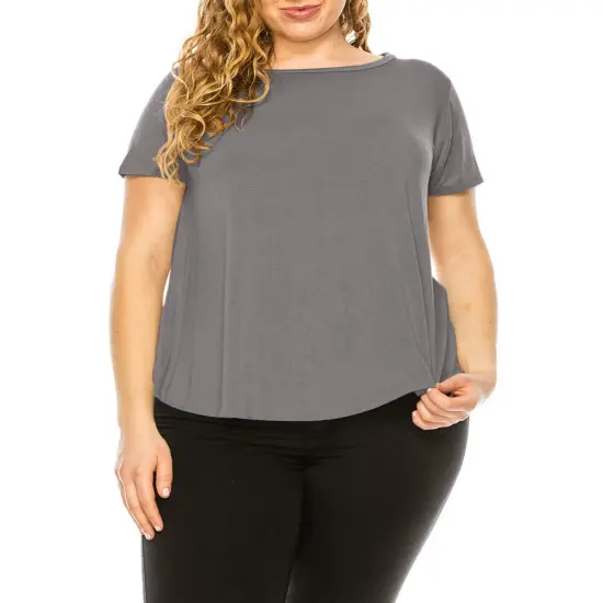 Bamboo Classic Top for Curvy Size | RADYAN&reg; Olive {5}