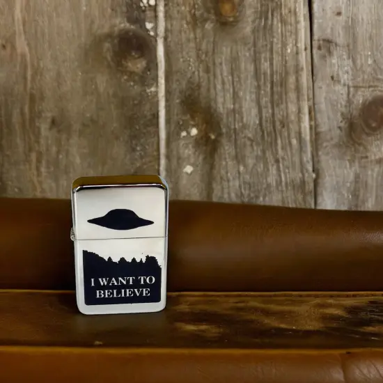 Lighter - I Want to Believe High Polish Chrome {3}