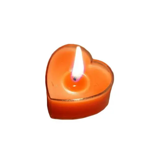2-Inch Heart Votive Tea Lights Candles Red {2}