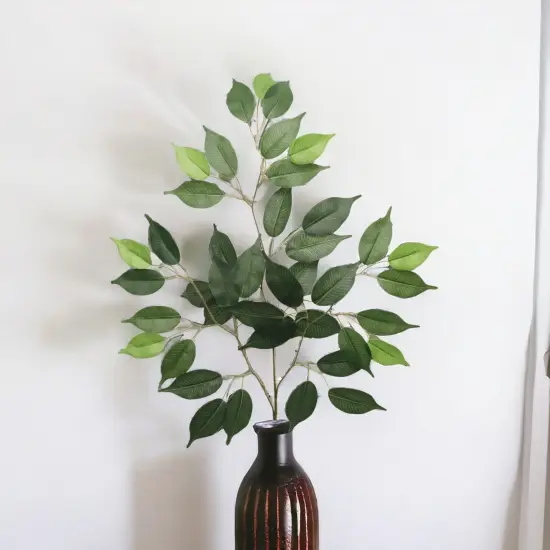 12-Pack: Green Ficus Spray with 42 Silk Leaves by Floral Home&reg; {2}