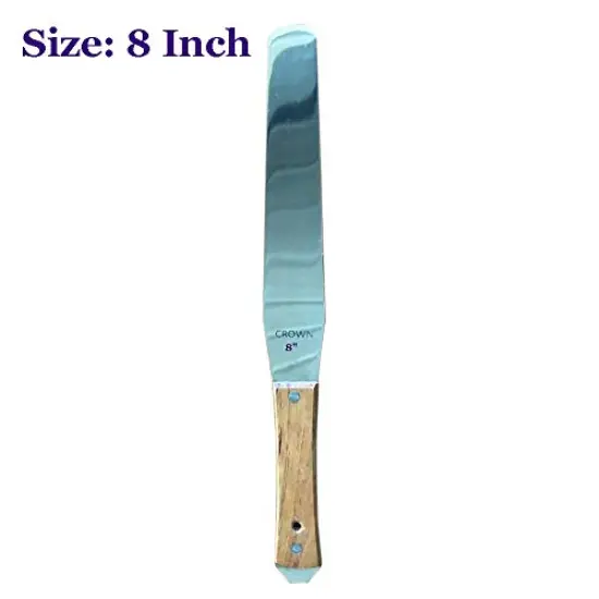 8 Inch Screen Printing Ink Spatula Stainless Steel Ink Knife Wood Handle Flexible Ink Spatula - 4in / 5in / 6in / 7in / 8in / 9in / 10in / 12in (8 inches) {5}
