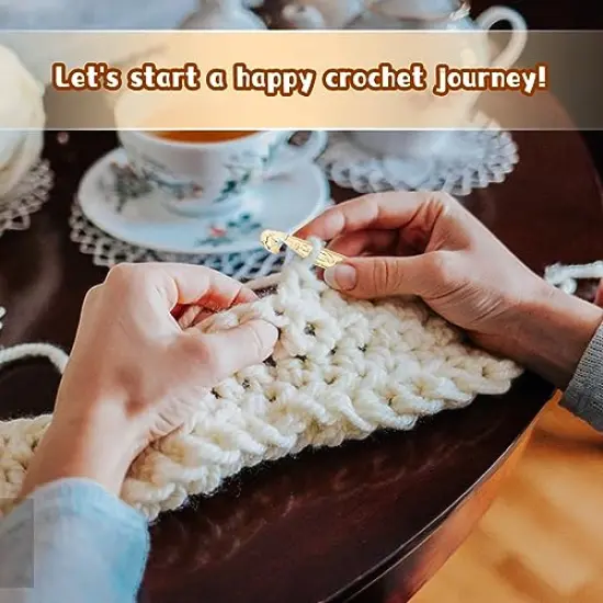 15mm Large Crochet Hook, Ergonomic Knitting Crochet Hooks, Huge Crochet Hook, Beginner Crochet Needle, Handle Crochet Supplies for Knitting Yarn Carpet Scarf Wool Roving {4}