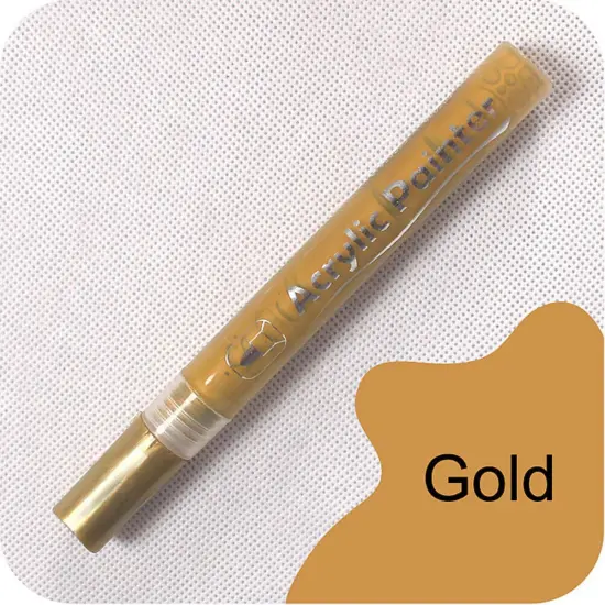 Assorted Acrylic Paint Marker Set 6pcs Gold {2}