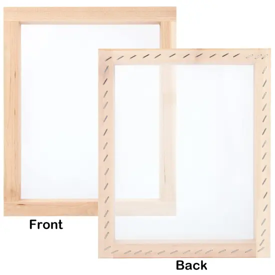 Colovis Screen Printing Frame and Squeegee Kit for Home or Small Business, Include 3 PCS Wooden Screen Printing Frames with Mesh and 2 PCS Screen Printing Squeegees (5 PCS) {2}