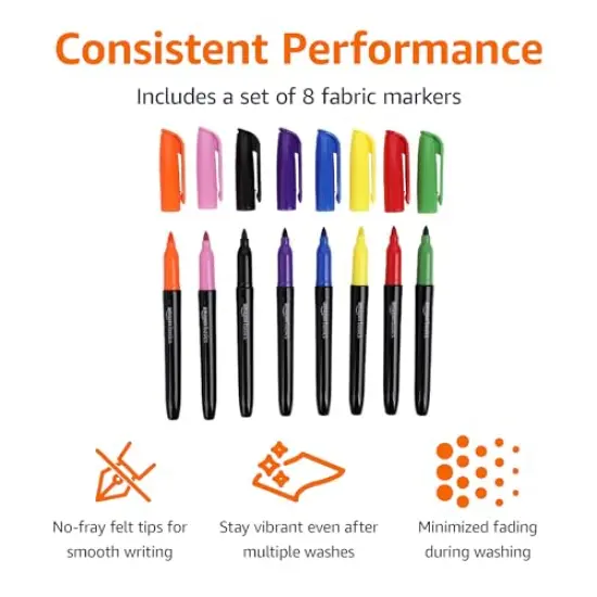 8 Pieces Fabric Markers, Assorted Colors, {1}