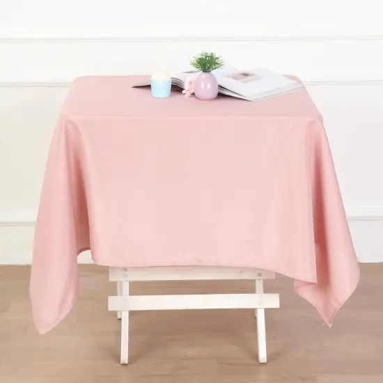 10Pcs Polyester Tablecloth 54 X 54 Inch Dusty rose {1}