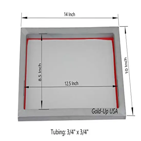 Size 10 x 14 Inch Pre-Stretched Silk Screen Frame (160 White Mesh) {4}