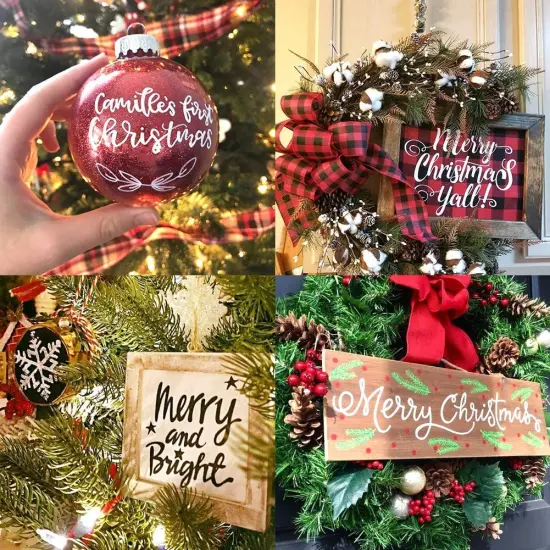 EBOT Acrylic Paint Pen White Black, 6 Pack Black Paint Markers for Rock Wood Fabric Plastic Leather Glass Stone Metal Canvas,Water-Based Acrylic Paint Sets {4}