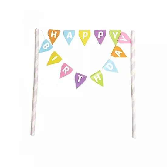 Assorted Happy Birthday Banner Garland {1}