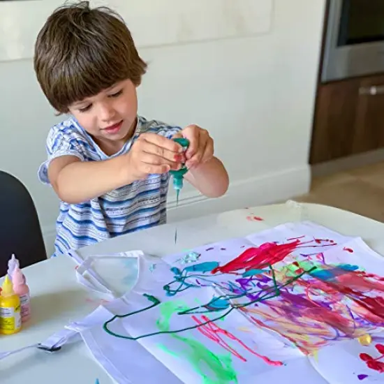 6 Pieces Dimensional Fabric Paint, Iridescent, 1 oz {3}