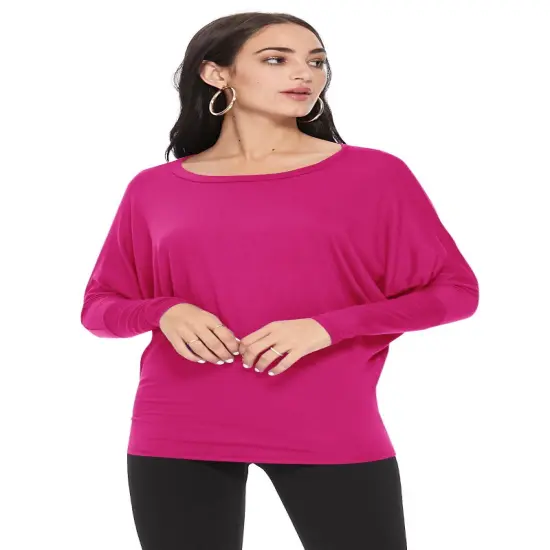 Dolman Top Soft Solid Jersey Knit | RADYAN&reg; Aqua {5}