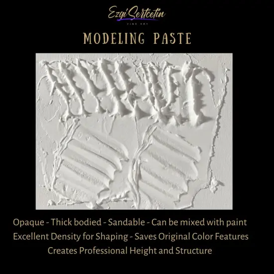 Premium Modeling Paste | Molding Paste | Lightweight Product | Ideal for Artwork and DIY | Perfect Density | by Ezgi Sertcetin {4}