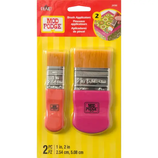 Plaid Mod Podge Brush Set 2/Pkg-1" and 2" {1}