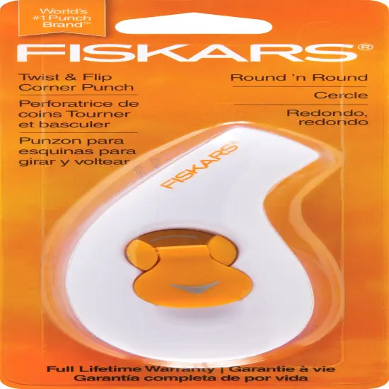 Fiskars Twist & Flip 2-In-1 Punch-Corner Rounder, .25" To 5" {1}