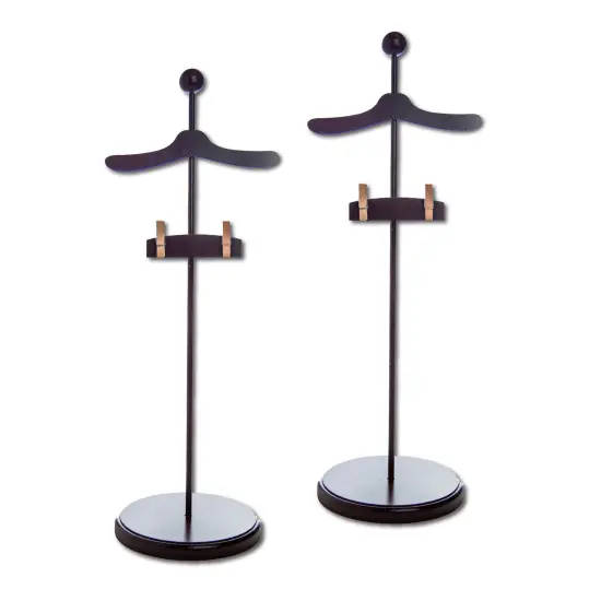 The Queen’s Treasures 18 In Doll 2 pc Wood Doll Clothing Display Stands {1}