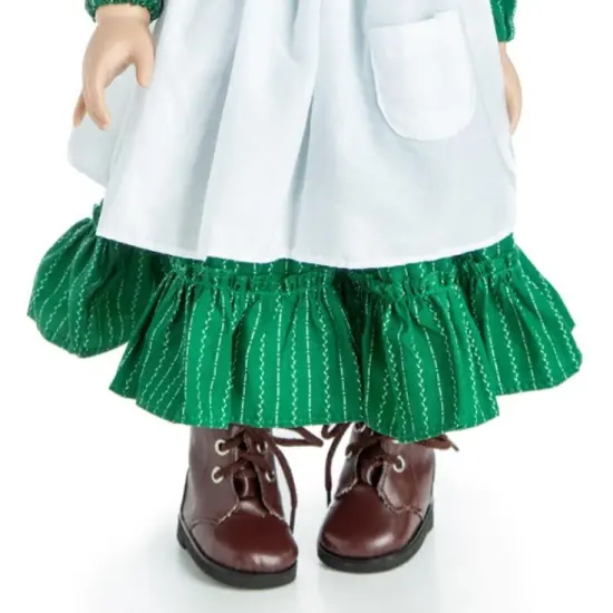 The Queen's Treasures 18 Inch Doll Shoes Brown Lace Up Boots and Shoe Box {6}