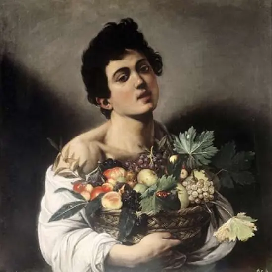 Young Boy with Basketful of Fruit Poster Print by Caravaggio - Item # VARPDX281828 {1}