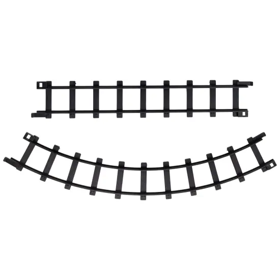 Northlight Replacement Christmas Train Set Track Pieces - Black - Pack of 12 {1}