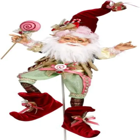 Mark Roberts Mark Roberts Christmas North Pole Lollipop Elf, Small - 14" Red {1}