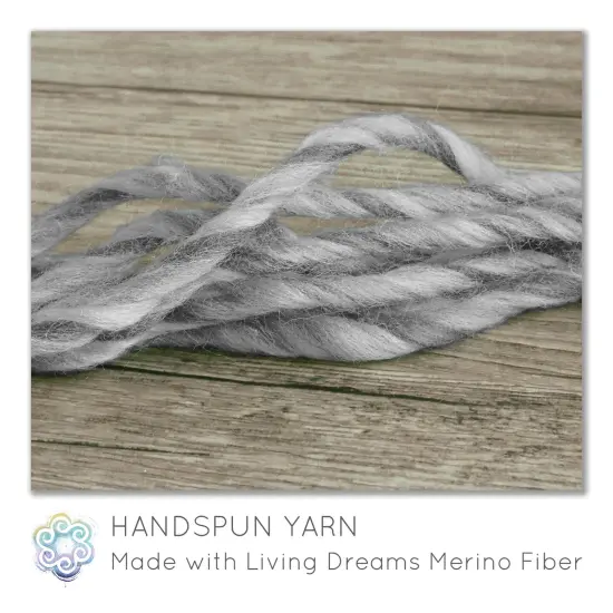 100% Merino Wool Roving. Soft Colorful Combed Top Roving for Felting, Spinning, Fiber Arts. Natural Grey {2}