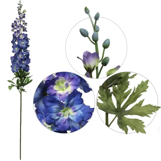 37&rdquo; Artificial Silk Delphinium Flowers - Lifelike Stems, Home D&eacute;cor - Perfect for Arrangements, Centerpieces - Enhances Any Season, Floral Home by Artificial Flowers {4}