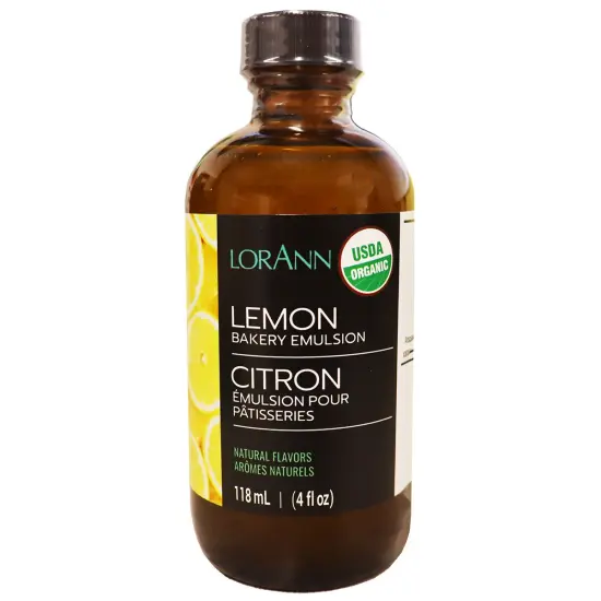 LorAnn Oils Organic Lemon Bakery Emulsion, 4 ounce {1}
