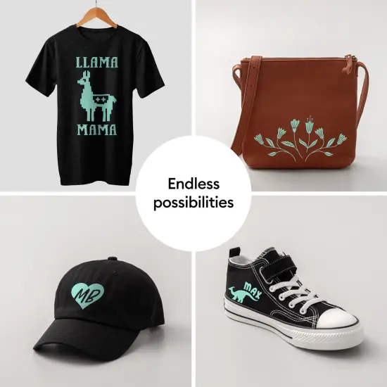 Cricut Value Iron-On Roll- Mint Heat Transfer Vinyl 12 in x 20 ft {5}