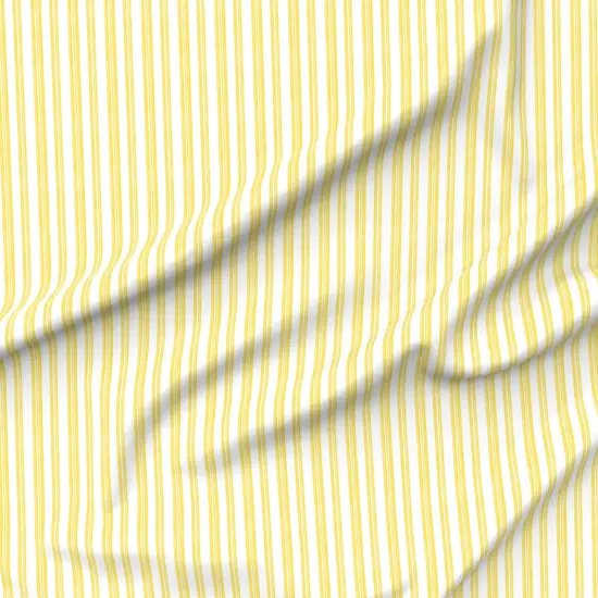 Various Fabrics by the Yard or Fat Quarter Yellow Painted Stripe Contemporary Limon Modern Coastal Summer Sunny Happy Large Scale Custom Printed Fabric by Spoonflower {6}