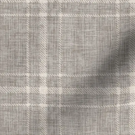 Various Fabrics by the Yard or Fat Quarter Grey Tartan Farmhouse Academia Plaid Large Neutral Scale Cottagecore Grandmillennial Custom Printed Fabric by Spoonflower {7}