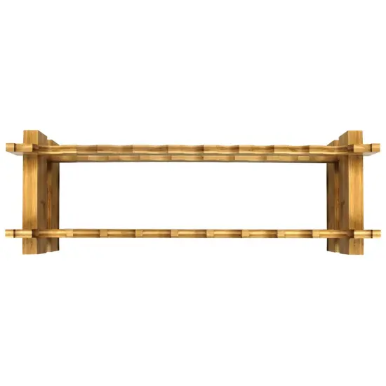 Oceanstar 18-Bottle Stackable Bamboo Wine Rack Brown {4}