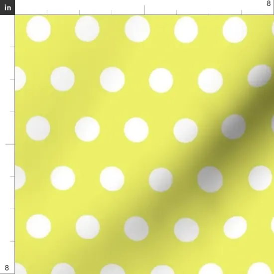 Various Fabrics by the Yard or Fat Quarter Yellow Bright Retro Neon Doll Fashion Playhouse Party Polka Dots Medium Scale Custom Printed Fabric by Spoonflower {4}