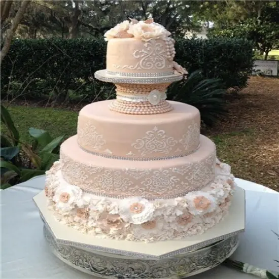 Elaine's Cake Stencil Tier #3 | C594 by Designer Stencils | Cake Decorating Tools | {3}