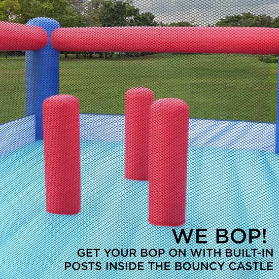 Sunny & Fun Inflatable Bounce House, Bouncy Jump Castle Blue {3}