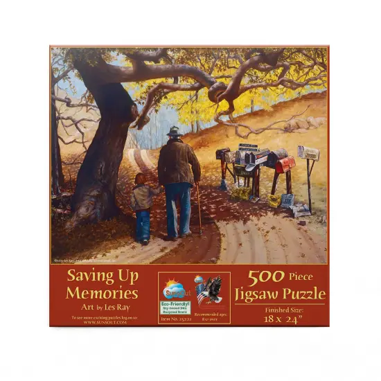 Sunsout Saving Up Memories 500 pc Fathers Day Jigsaw Puzzle 25221 {4}