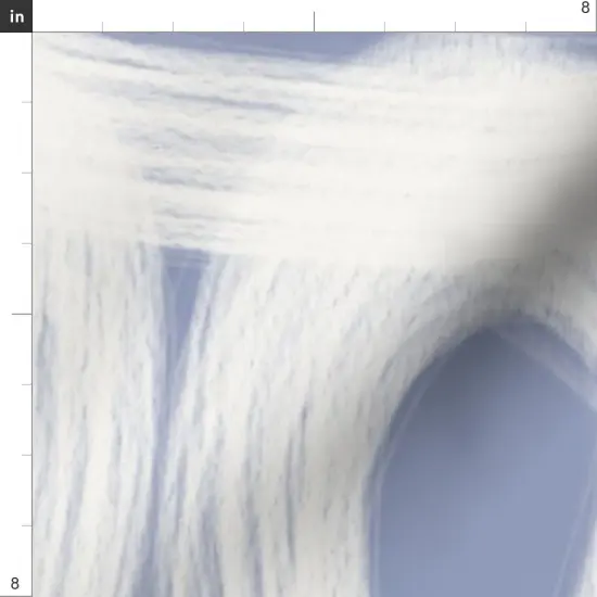 Various Fabrics by the Yard or Fat Quarter Soft Blue Squiggle Abstract Modern Design Large Scale Watercolor Paint Custom Printed Fabric by Spoonflower {4}