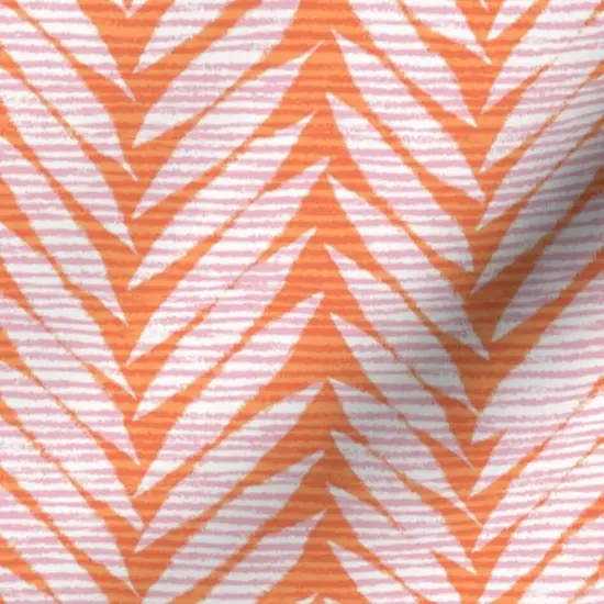 Various Fabrics by the Yard or Fat Quarter Tropical Stripe Papaya Orange Cotton Candy Pink Summer Vacation Custom Printed Fabric by Spoonflower {7}