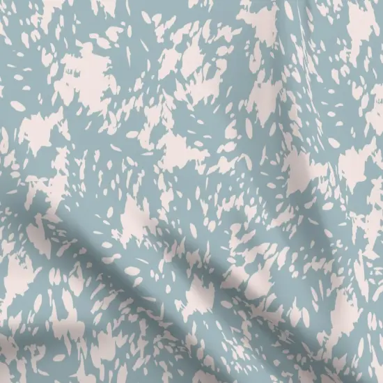 Various Fabrics by the Yard or Fat Quarter Duck Egg Blue Abstract Jungle Aqua Cream Modern Custom Printed Fabric by Spoonflower {5}