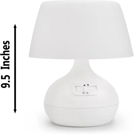 Ivation 12-LED Battery Powered Lamp, Motion Sensing LED Table Lamp w/Dual Color Range {2}