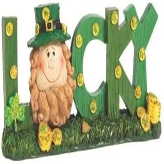 St. Patrick&rsquo;s Day Lucky Sign Table Decor (Hand Painted) Home Decor {1}