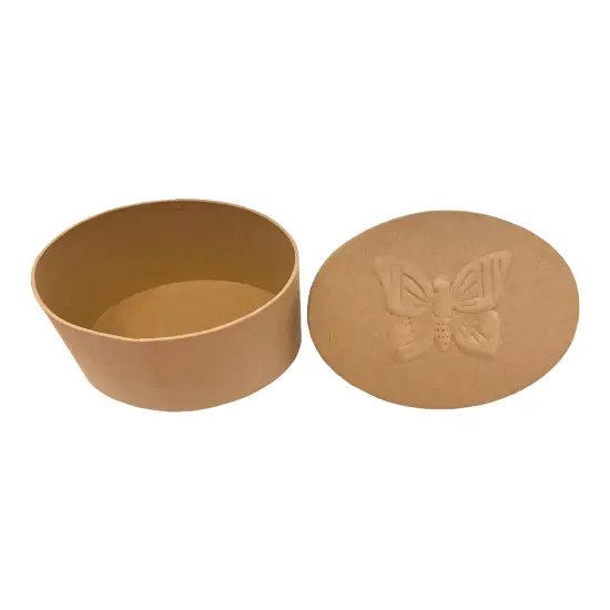 36 Units of Oval Box with Butterfly Embossed Lid {3}