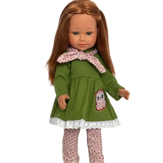 Floral Green Owl Outfit Fits 18 Inch Kennedy and Friends Dolls and All Other 18 Inch Dolls {2}
