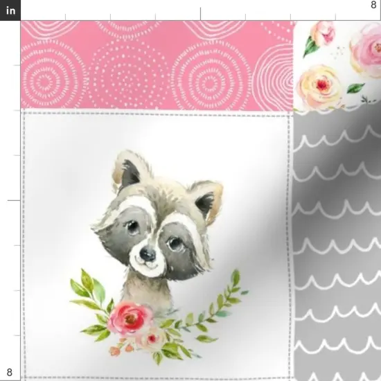 Various Fabrics by the Yard or Fat Quarter Quilt Patchwork Blanket Nursery Baby Woodland Bedding Forest Custom Printed Fabric by Spoonflower {4}