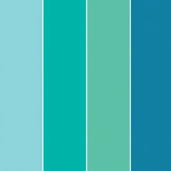 American Crafts Color Pour Pre-Mixed Paint Kit 4/Pkg-Tidal Wave {3}