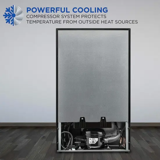 Ivation Beverage Refrigerator Ultra Cool Mini Fridge Beer, Juice Cooler for Home & Office - Black {6}